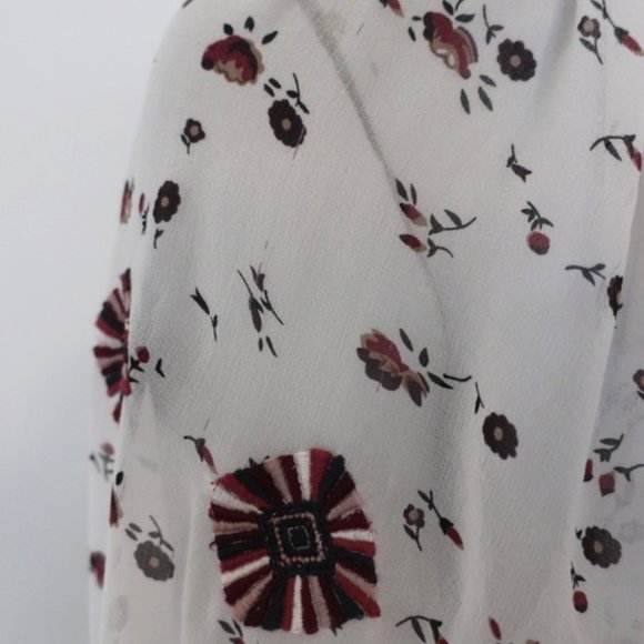 Ulla Johnson Blouse Lida White Embroidered Floral - Picture 8 of 10